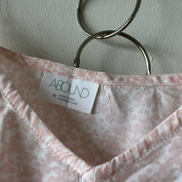Abound A line Mini MOO Skirt Size MEDIUM Blush Pink Abstract - Picture 5 of 10